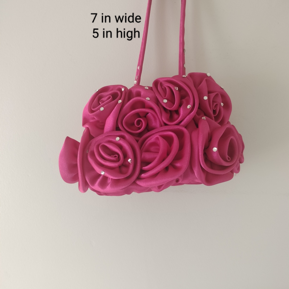 Elegant Pink Floral Women's Bag